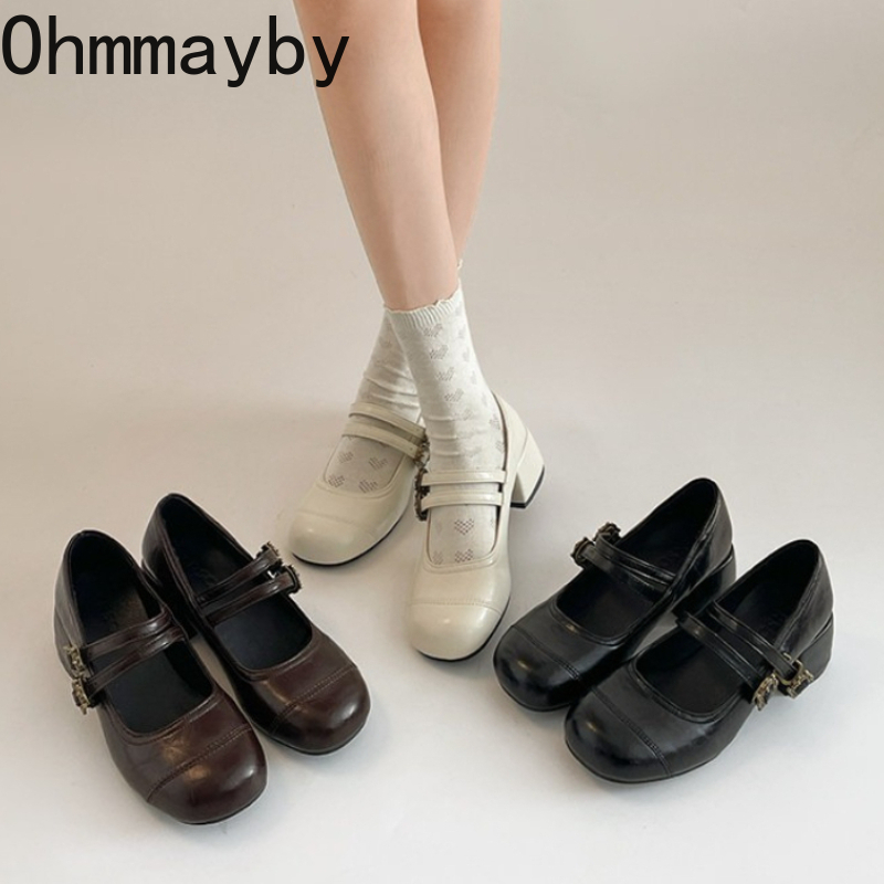 Vintage Fashion In 2026 - Vintage Thick Heel Women Mary Jane