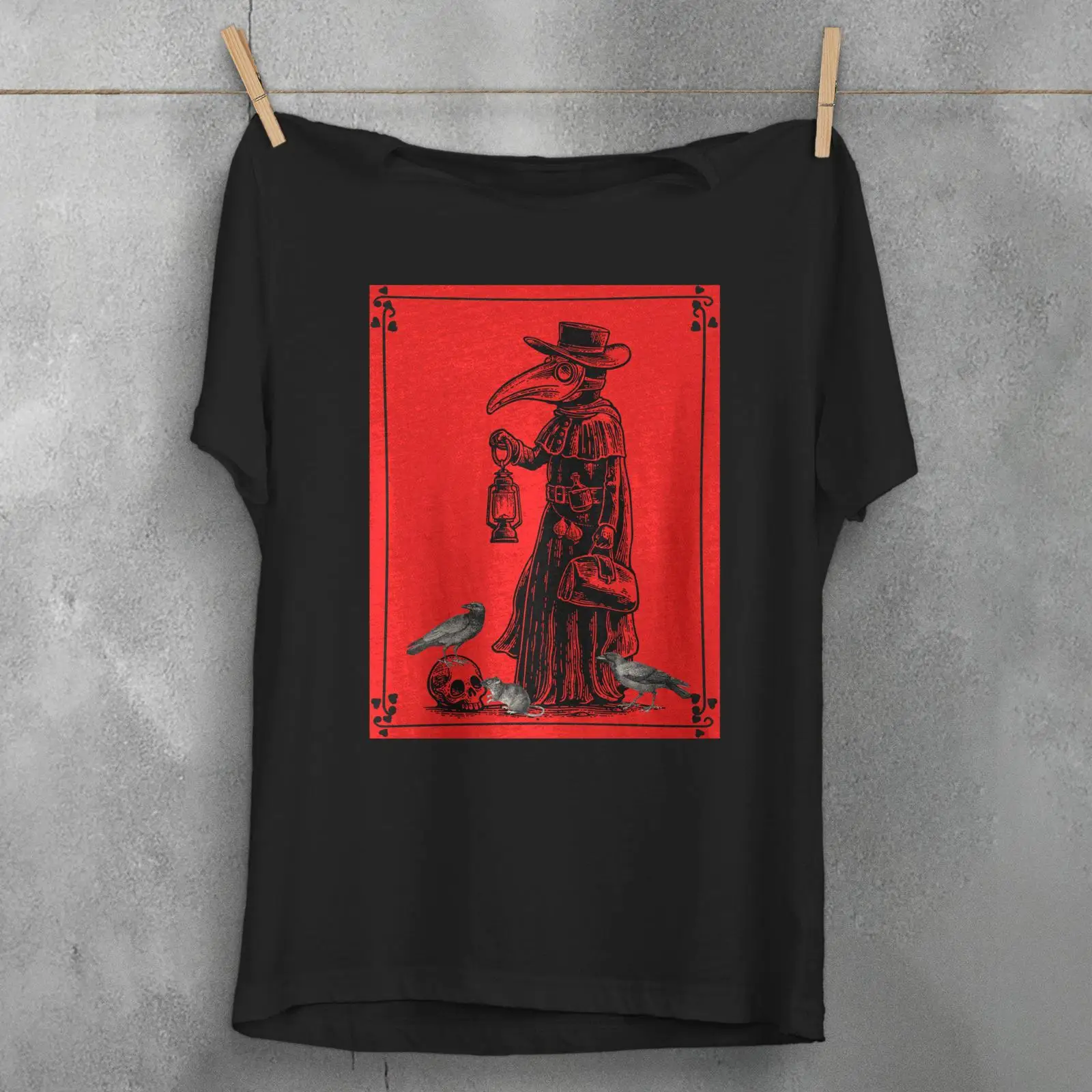 Plague Doctor T Shirt Gothic H - Vintage Fashion History ulasan dan harga