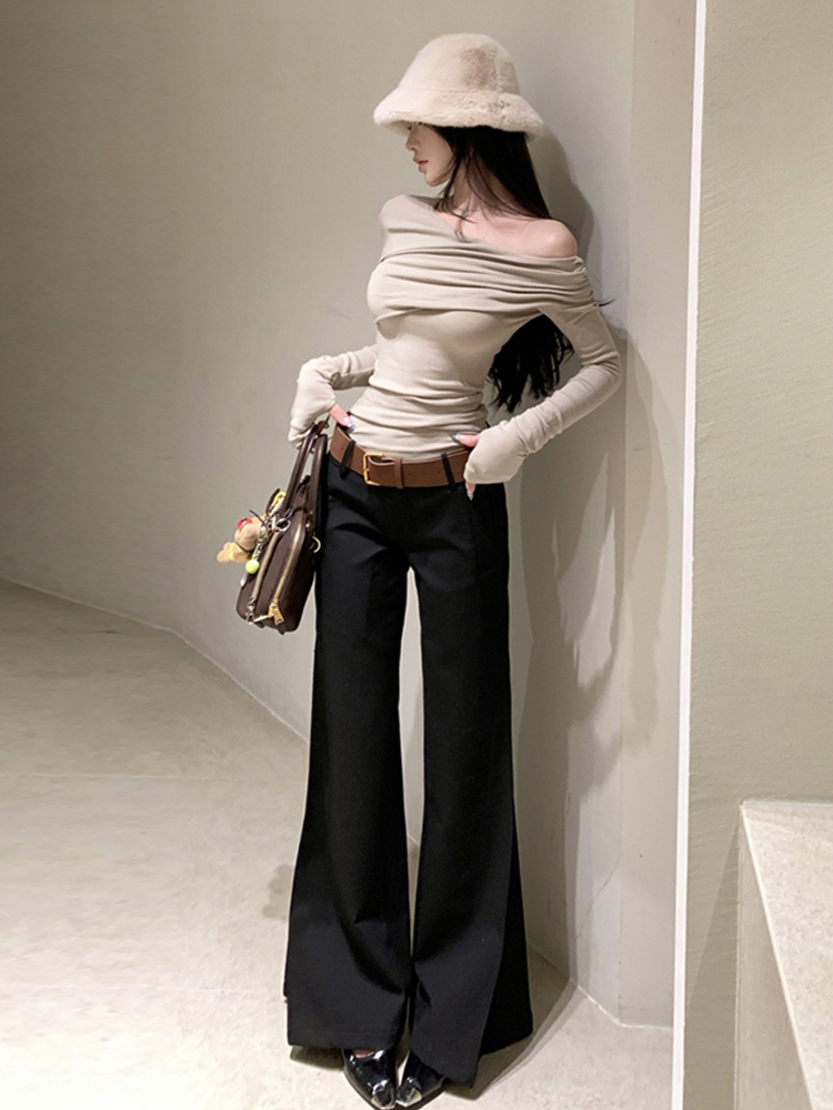 Sexy Lady Style Long Sleeve T- - Vintage Fashion T Shirts ulasan dan harga