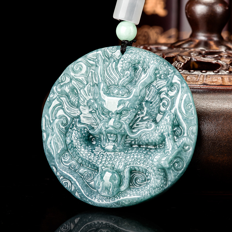 Burmese Jadeite Dragon Pendant - Vintage Fashion Jewelry ulasan dan harga
