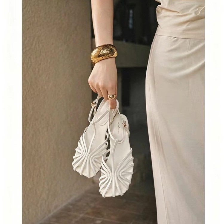 French-style Vintage Woven Toe - Vintage Fashion In 2026 ulasan dan harga