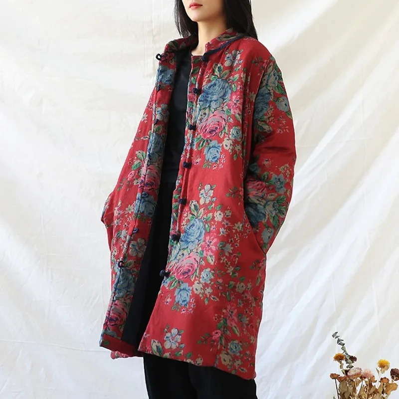 Chinese Style Clothing Warm Co - Vintage Trench Coat ulasan dan harga