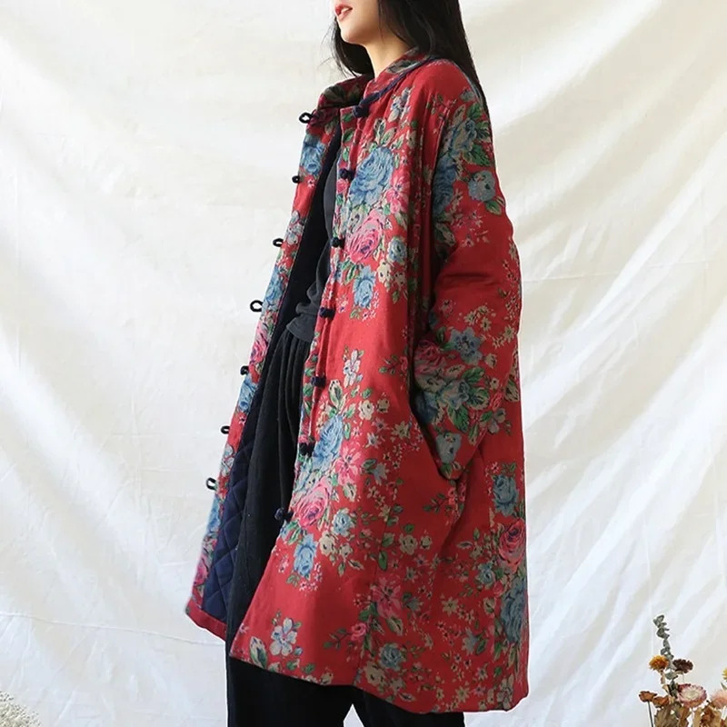 Chinese Style Clothing Warm Co - Vintage Trench Coat ulasan dan harga