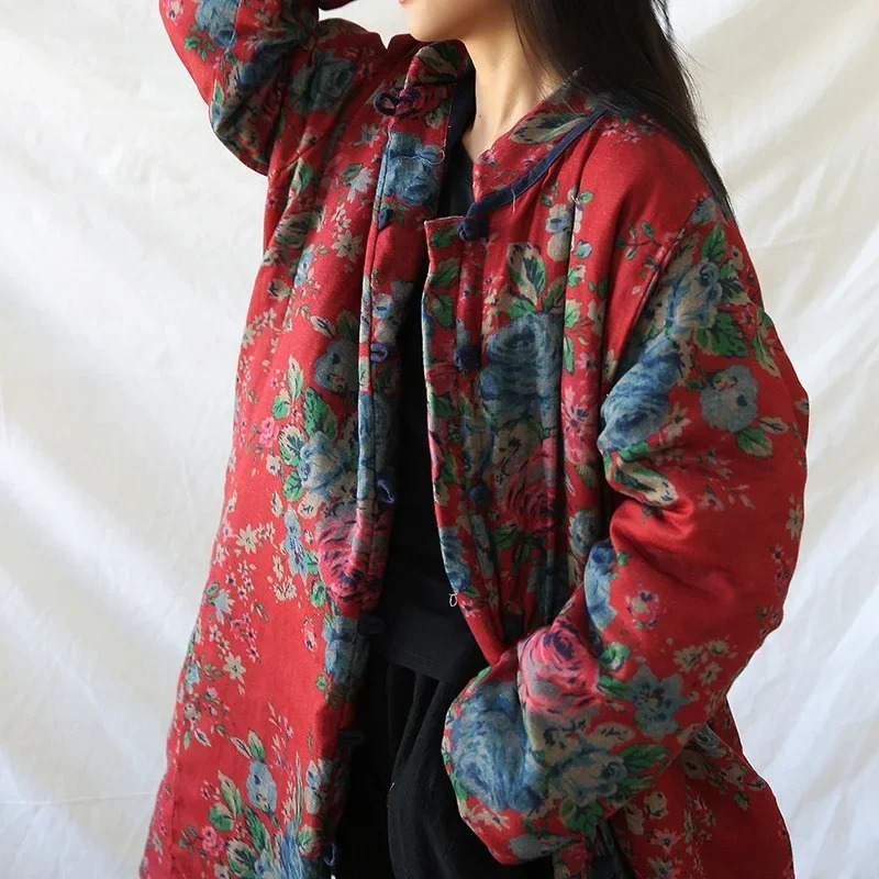 Chinese Style Clothing Warm Co - Vintage Trench Coat ulasan dan harga