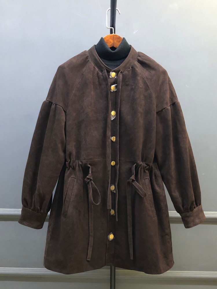 Autumn Winter Women Long Real  - Vintage Trench Coat ulasan dan harga