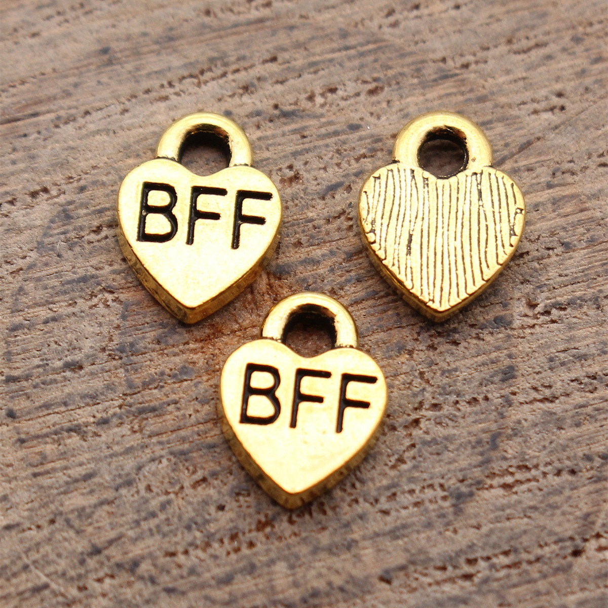 40pcs 9.3x7mm Antique Gold Col - Vintage Fashion Labels ulasan dan harga