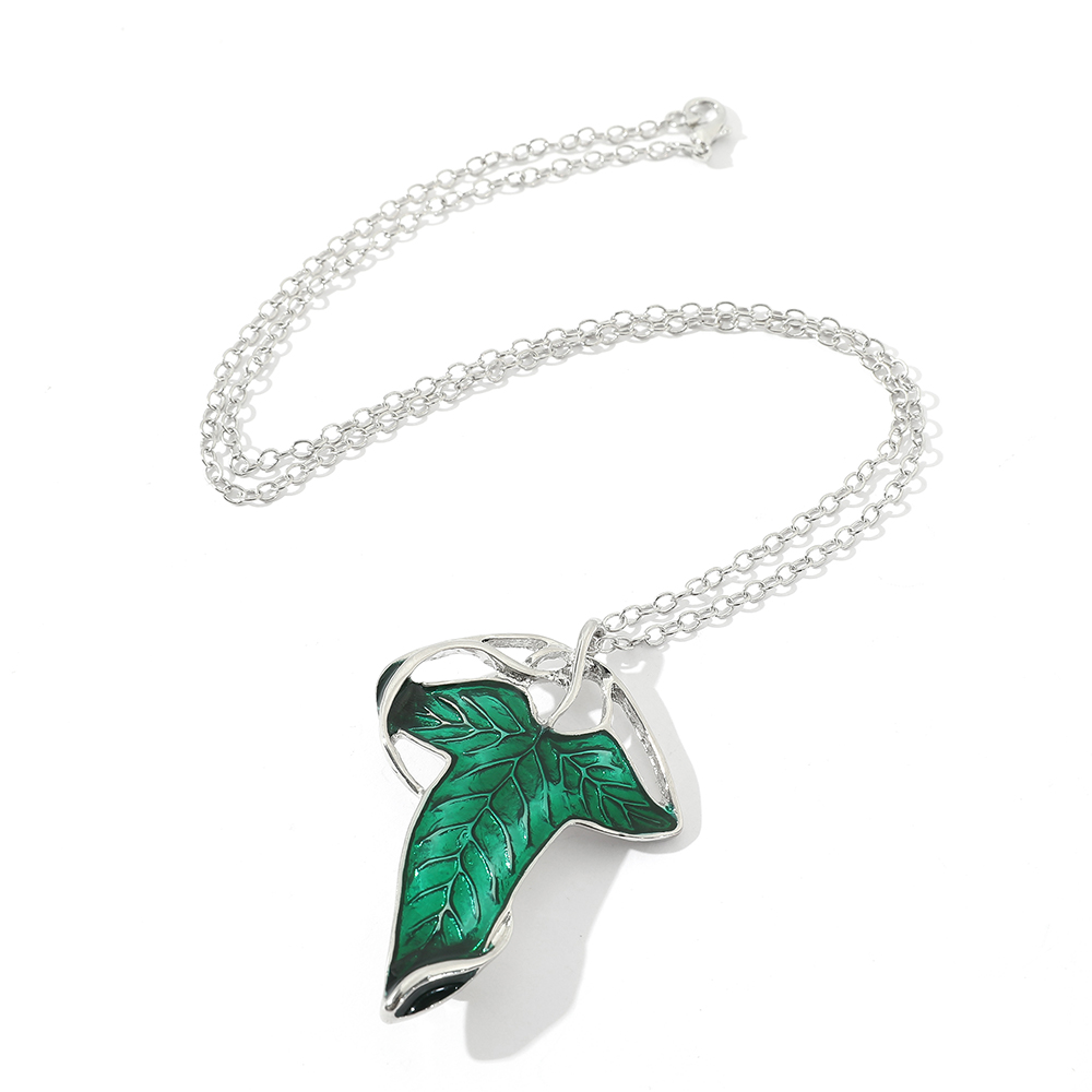 Vintage Green Leaf Pendant Nec - Vintage Fashion Words ulasan dan harga