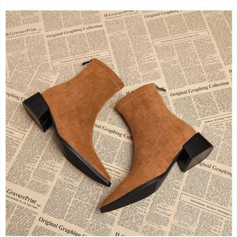 New Low Heel Women Mordern Ank - Vintage Fashion Ladies ulasan dan harga