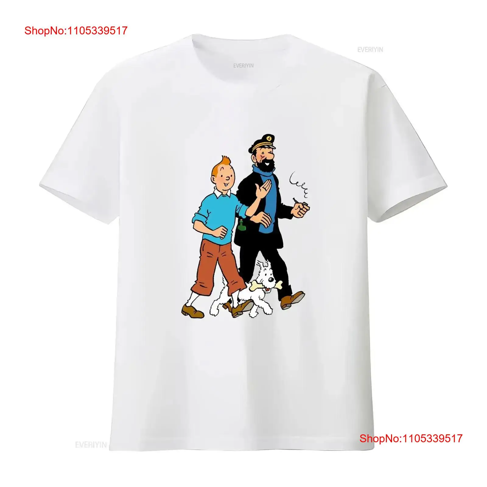 Walking With Captain Haddock C - Vintage Fashion T Shirts ulasan dan harga