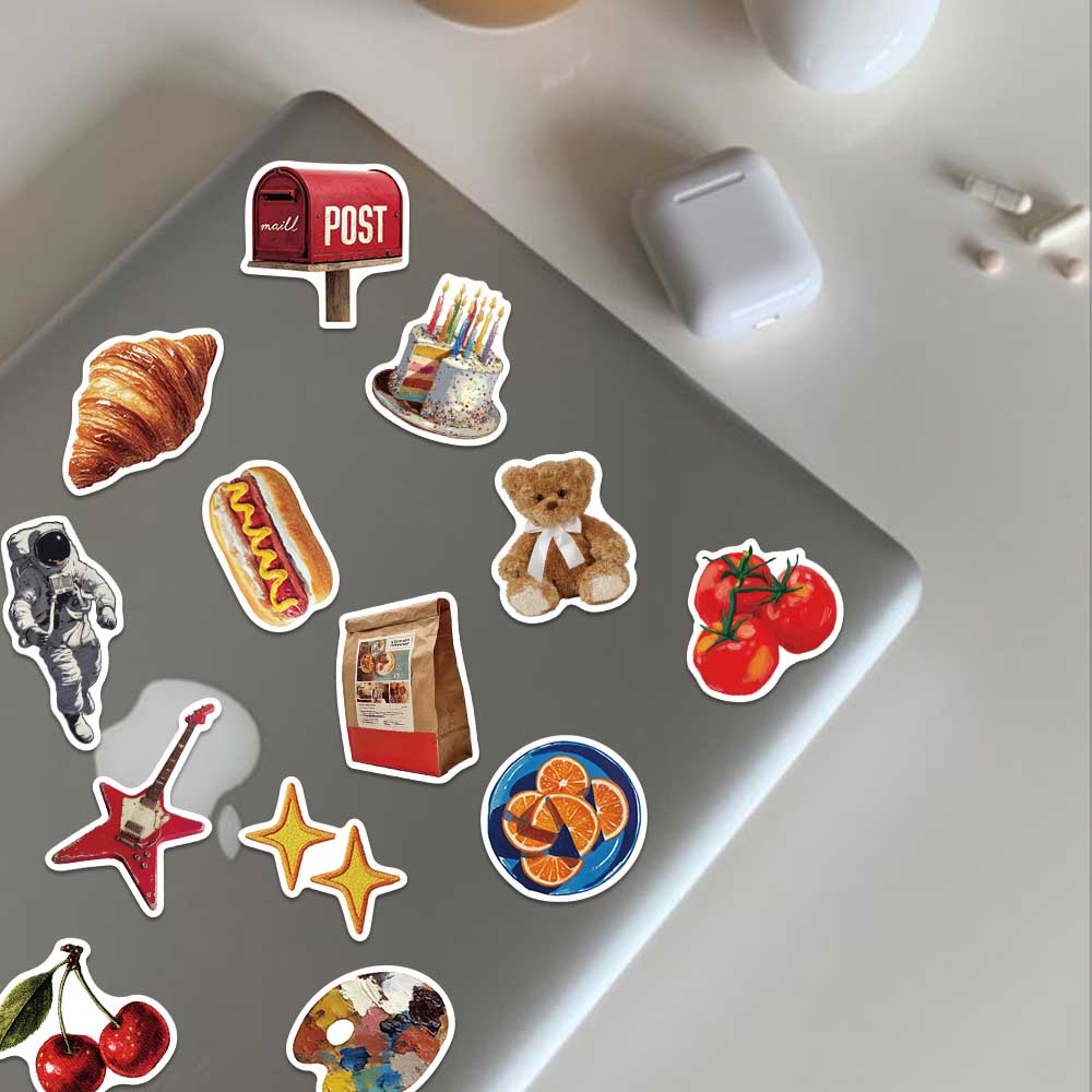 50pcs Vintage Y2K Sticker Fash - Vintage Fashion Labels ulasan dan harga