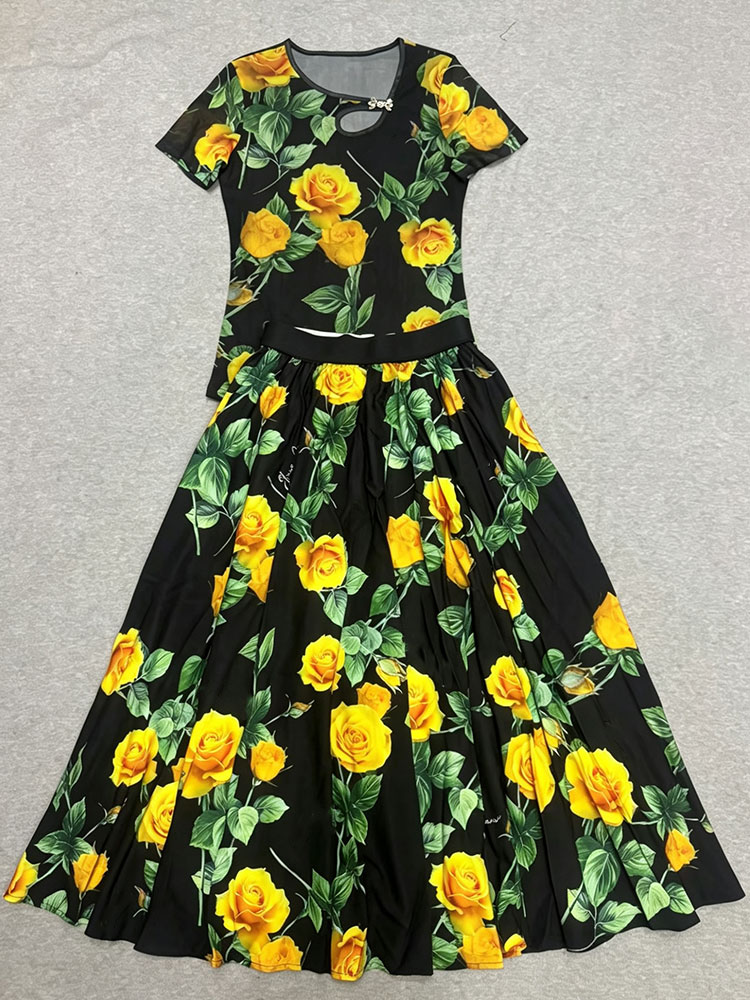 Retro summer new two-piece T-s - Vintage Fashion T Shirts ulasan dan harga