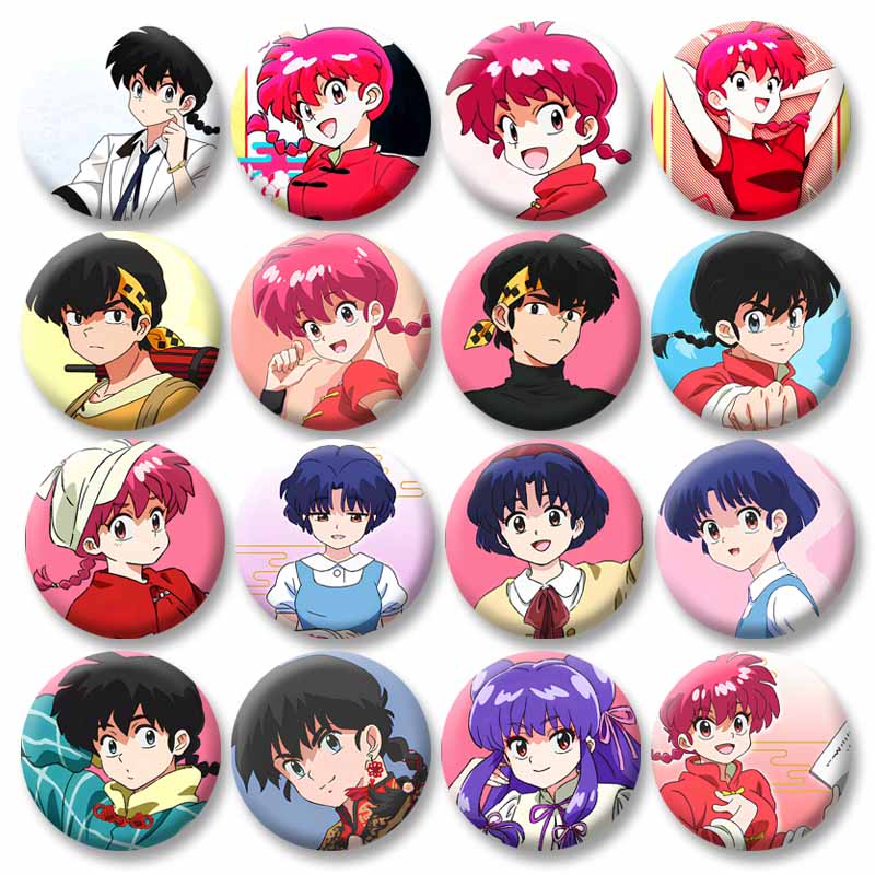 Vintage Anime Ranma ½ Button B - Vintage Fashion Toys ulasan dan harga