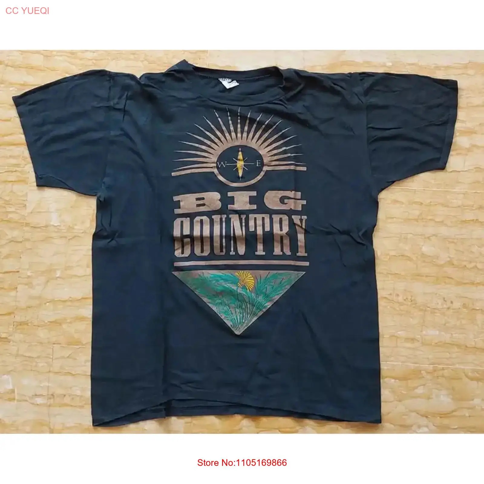 BIG COUNTRY vintage '83 black  - Vintage Fashion T Shirts ulasan dan harga
