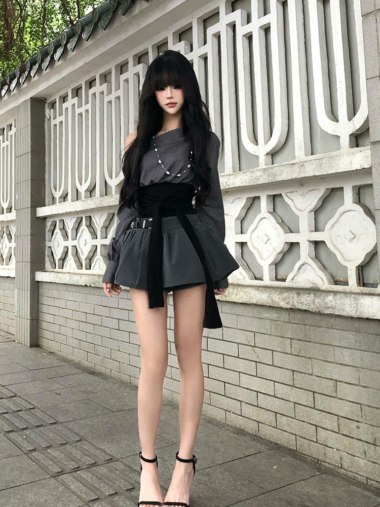 2026 Hot Girl Sexy Gothic Slim - Vintage Fashion T Shirts ulasan dan harga