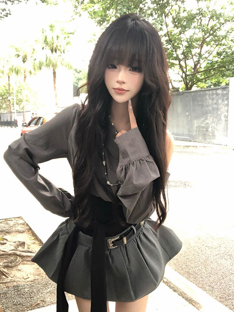 2026 Hot Girl Sexy Gothic Slim - Vintage Fashion T Shirts ulasan dan harga