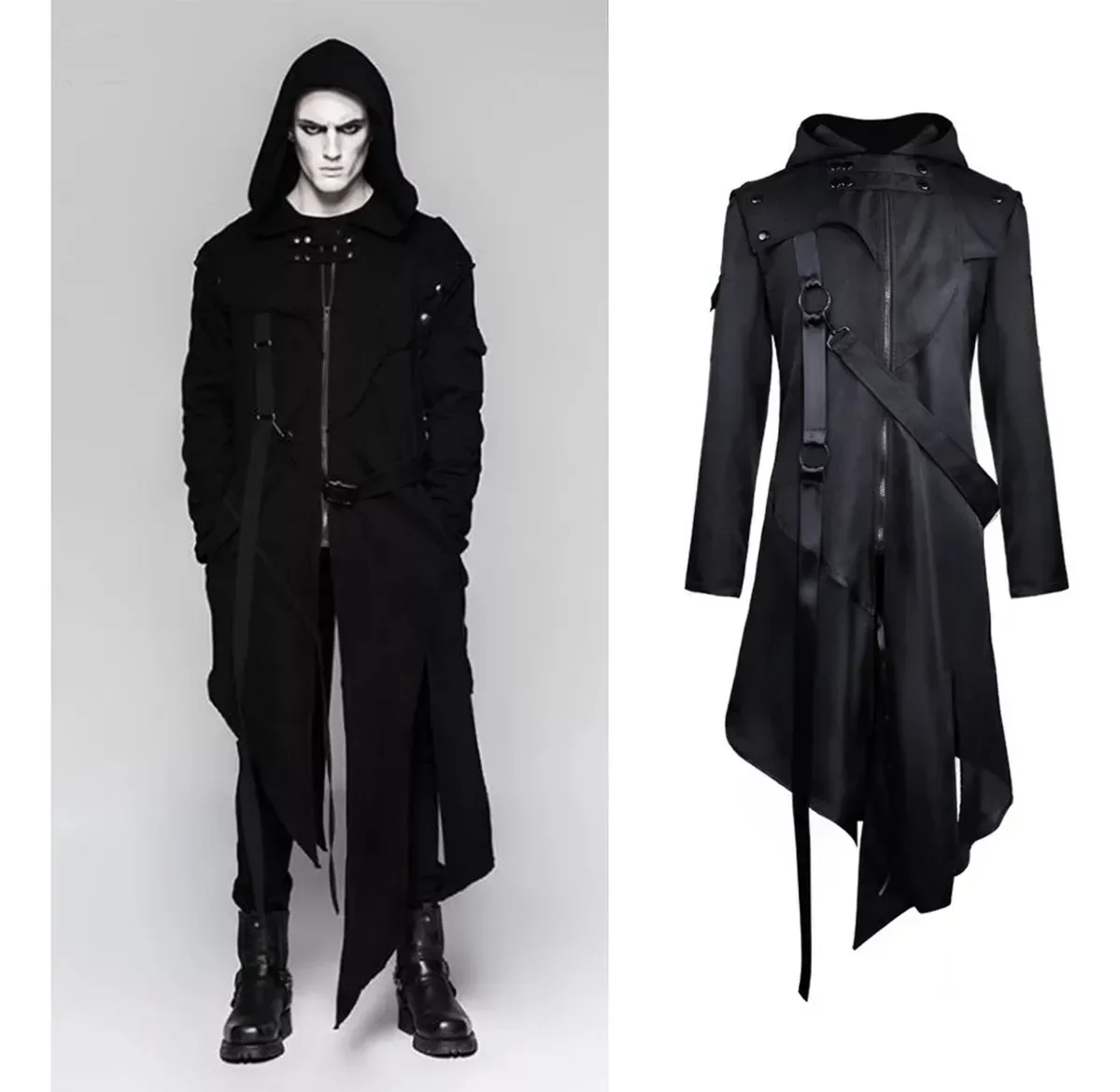 Steampunk Trench Coat Gothic J - Vintage Trench Coat ulasan dan harga