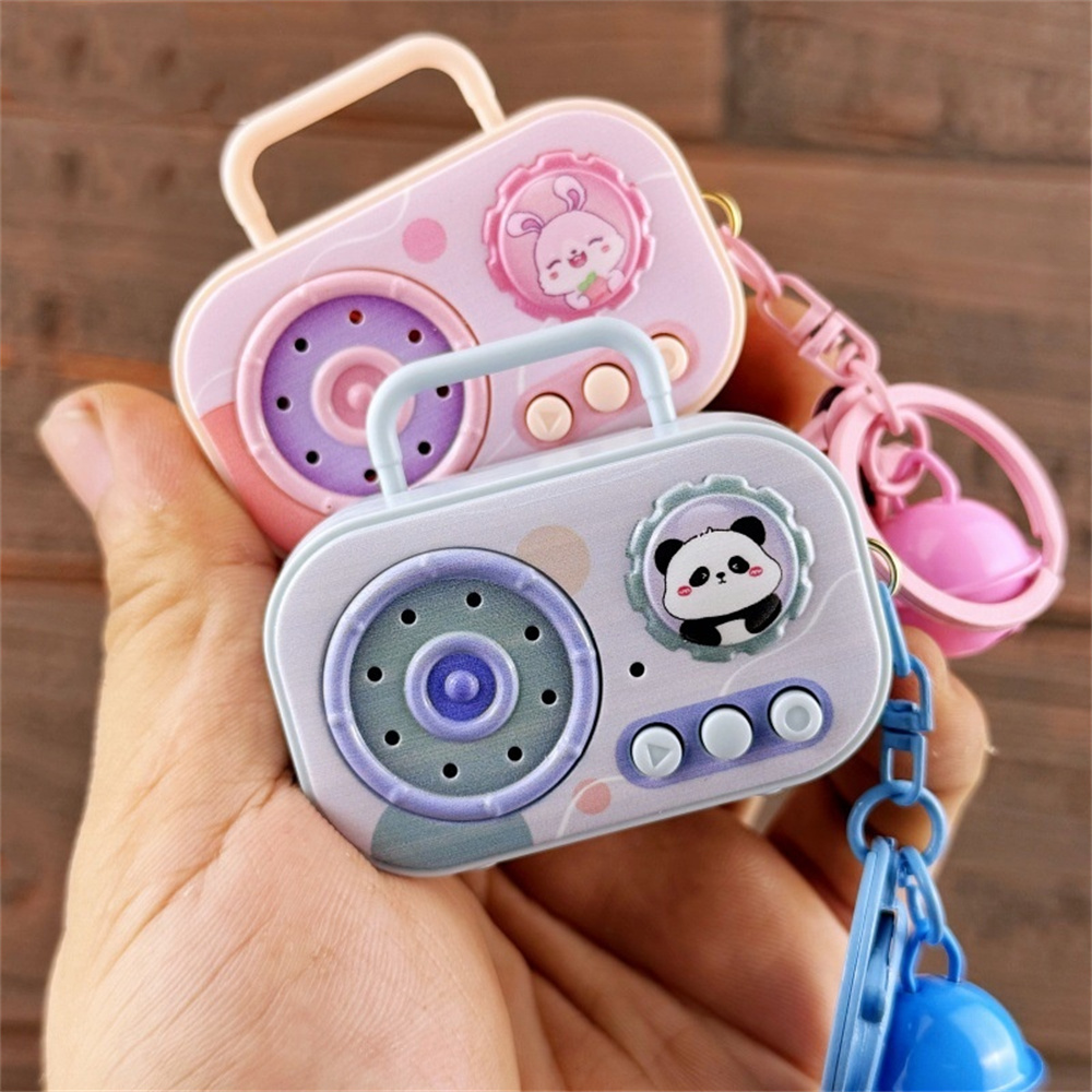 Mini Vintage Recorder Keychain - Vintage Fashion Toys ulasan dan harga