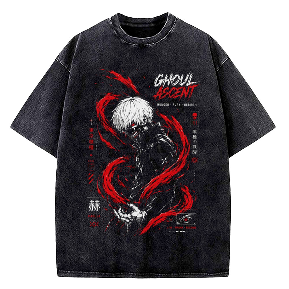 Tokyo Ghoul Vintage Washed cot - Vintage Fashion Tokyo ulasan dan harga