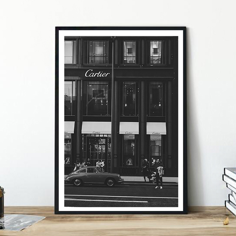 European Street Canvas Paintin - Vintage Fashion Sketches ulasan dan harga