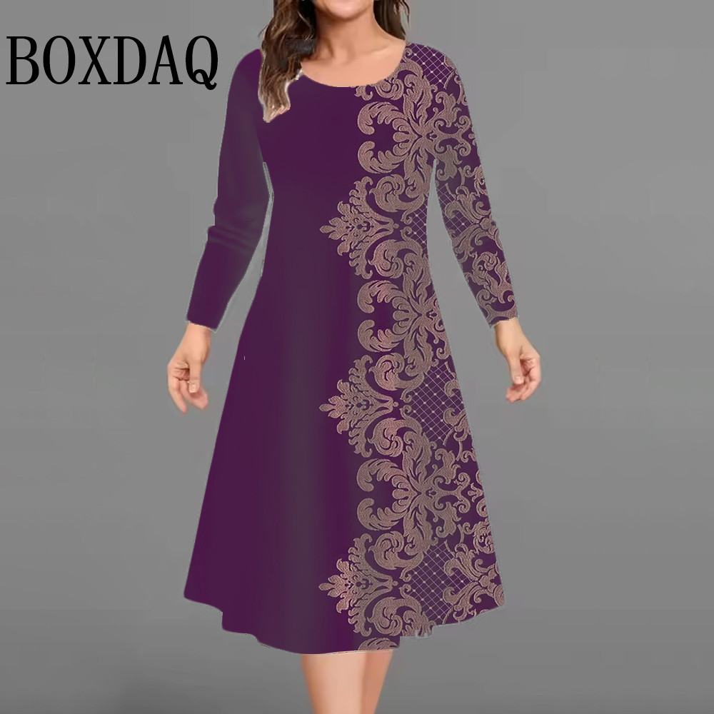 New Women's Retro Dress Flower - Vintage Fashion Plus Size ulasan dan harga