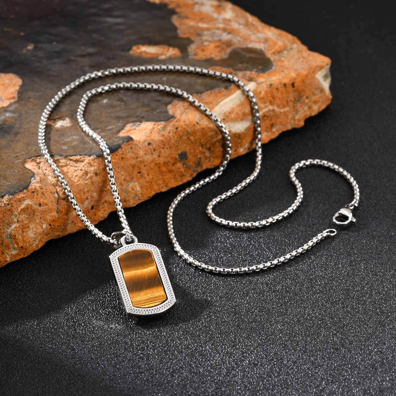 Vnox Stainless Steel Tiger Eye - Vintage Fashion Labels ulasan dan harga